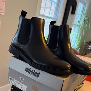Unlisted by Kenneth Cole Men's Black Chelsea Boots